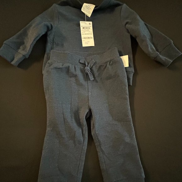 First Impressions Boys Collection Indigo Heather 2-pc - Picture 2 of 6